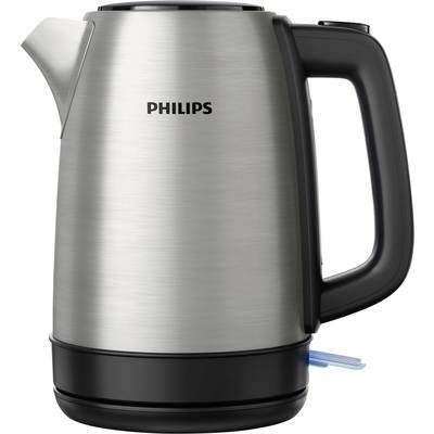 Philips HD9350/90 Daily Wasserkocher schnurlos Edelstahl, Schwarz