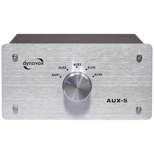 Thumbnail - Dynavox AUX-S Cinch-Audio-Switch Metallgehäuse Silber