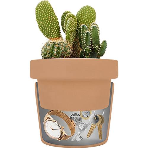 kh-security 370189 Blumentopftresor Schlüsselschloss