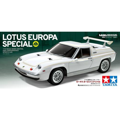 Tamiya M-06 RC Lotus Europa Special (M-06) Brushed 1:10 RC Einsteiger Modellauto Elektro Rennwagen Heckantrieb (2WD) Bau...