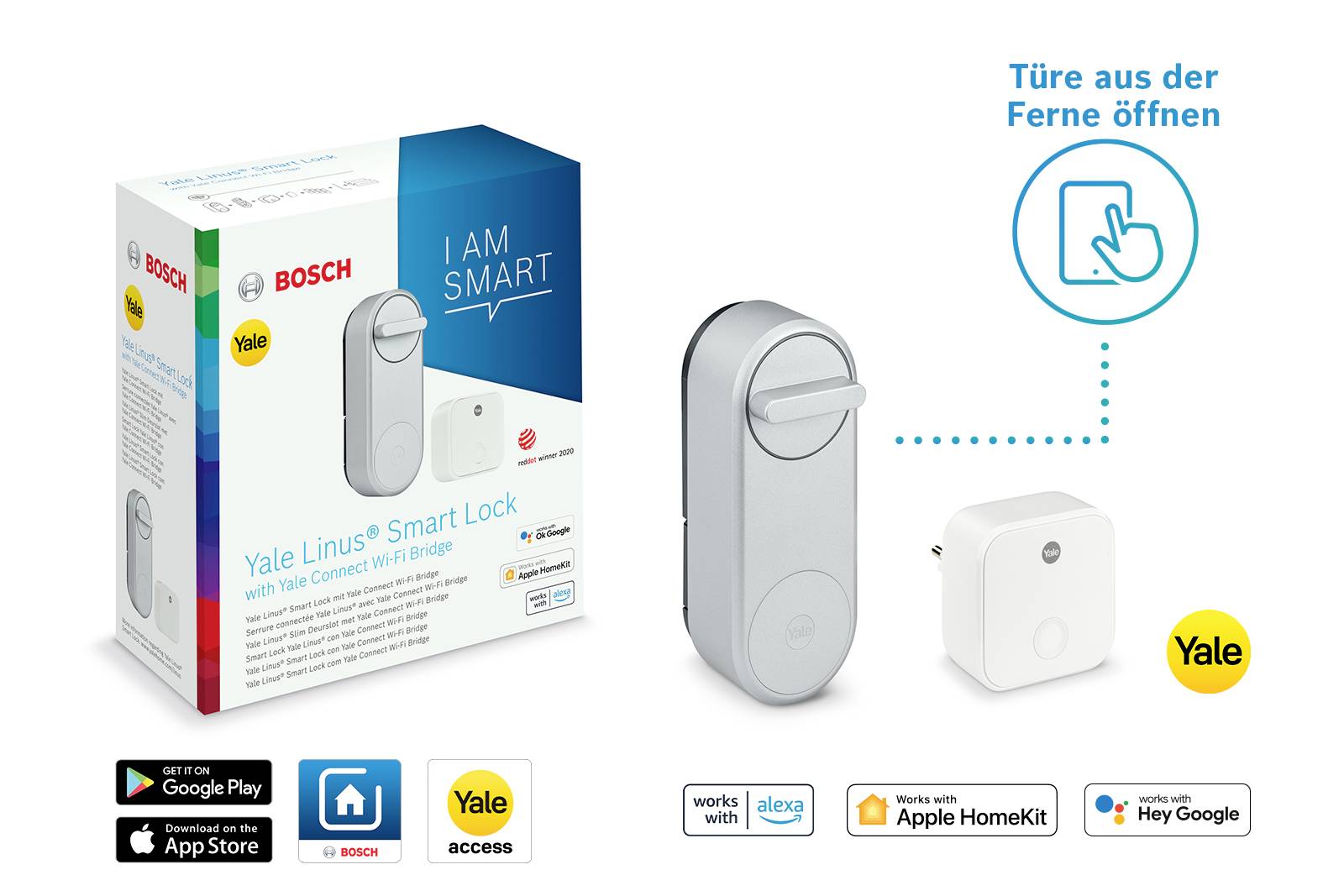 Bosch Q4 2021 DE/AT - Intelligentes Torschloss - Weiß - 150 mm - 58 mm - 60 mm --7