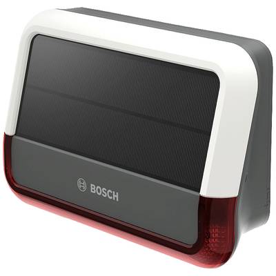 8750001471 Bosch Smart Home Funk-Sirene, Funk-Sirene mit Signalleuchte, Sirene mit Signalleuchte, Sirene, Solar-Außenbli