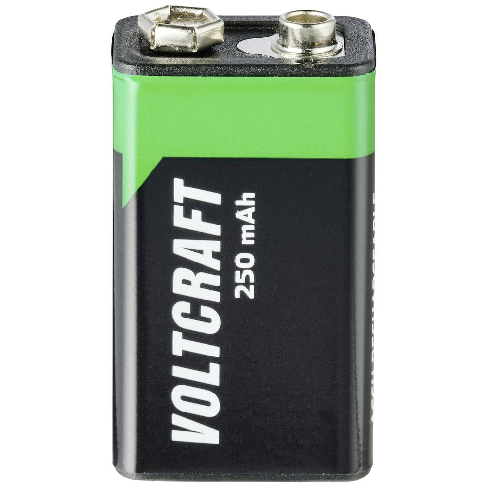Oplaadbare 9V batterij (blok) VOLTCRAFT 6LR61 SE NiMH 8.4 V 250 mAh 1 stuk(s)