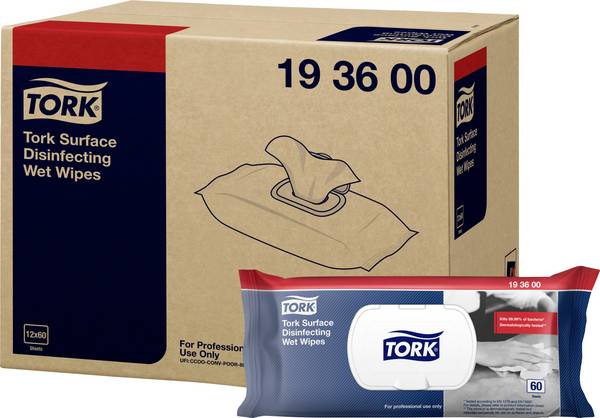 TORK  193600 Desinfektionstuch  60 St. 1 Set