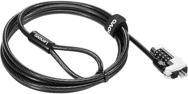 Lenovo Laptop Schloss  Zahlenschloss superstarker T-Bar-Schließkopf zum Schutz gegen Manipulation 1.8 m Combination Cable Lock from Lenovo