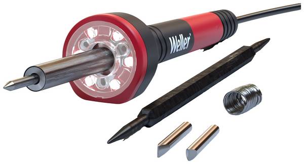 Weller WLIRK3023C Lötkolben-Set 230 V 30 W Konisch, Meißelform 427 °C (max) inkl. Ablage, inkl. Lötzinn, inkl. LED-Beleuchtung