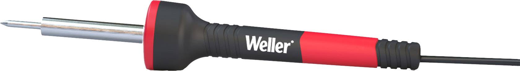 Lötkolben mit schwarzem Griff, rotem Akzent und der Aufschrift 'Weller' in Weiß.