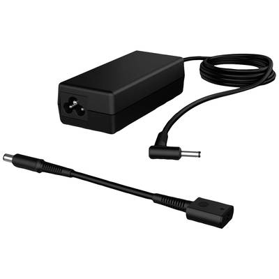 Schwarzes Laptop-Netzteil mit abnehmbaren Kabel, geeignet für die Stromversorgung von Notebooks.