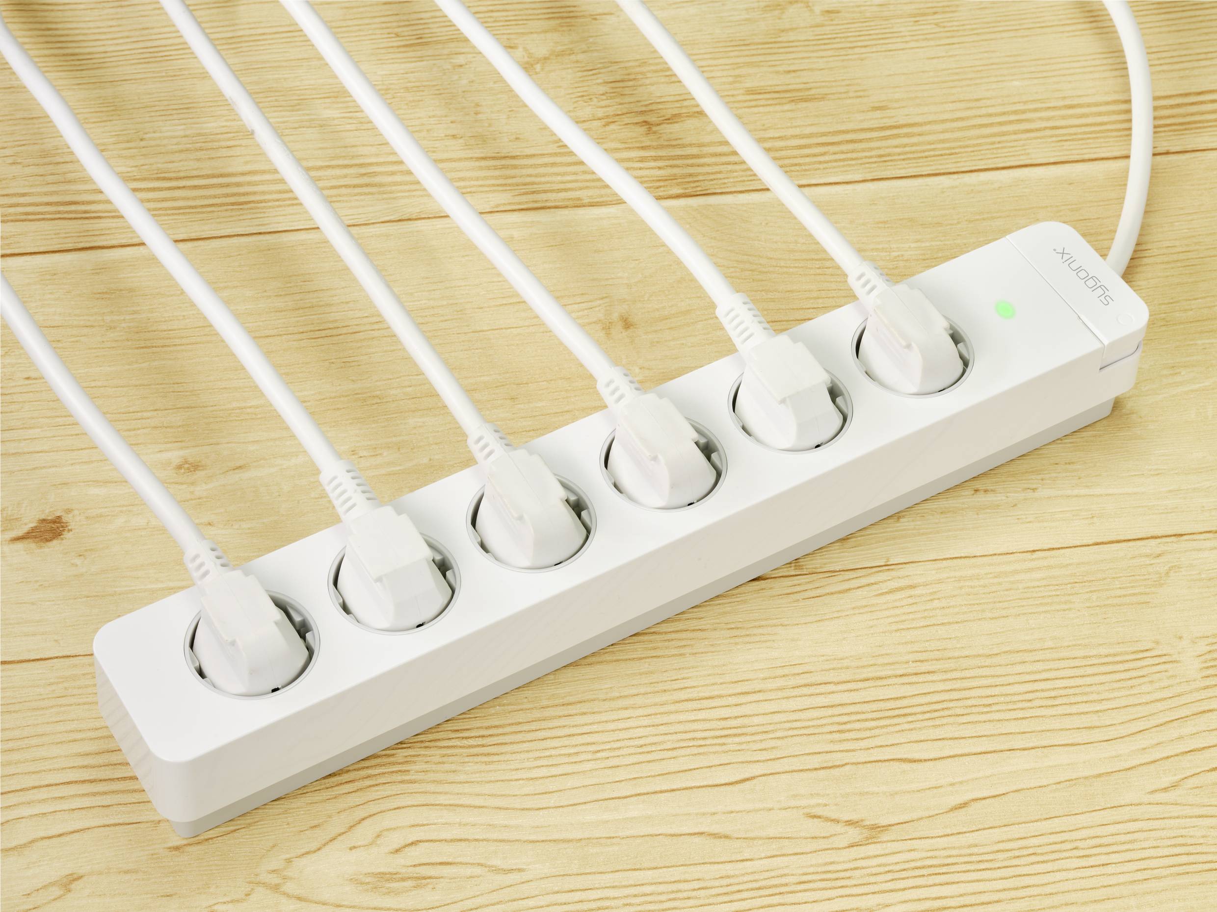 Sygonix Steckdosenleiste 3-fach Mit USB - Überspannungsschutz Schwarz