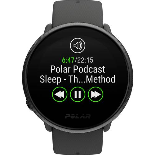 Polar Ignite 2 Pulsuhr mit integriertem Sensor 30 mm S/L Schwarz