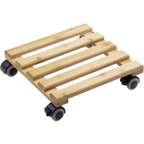 Metafranc WU0825340 Pflanzenroller Bambus Traglast (max.): 60 kg 300 mm x 300 mm x 74 mm Anzahl Lenkrollen 4