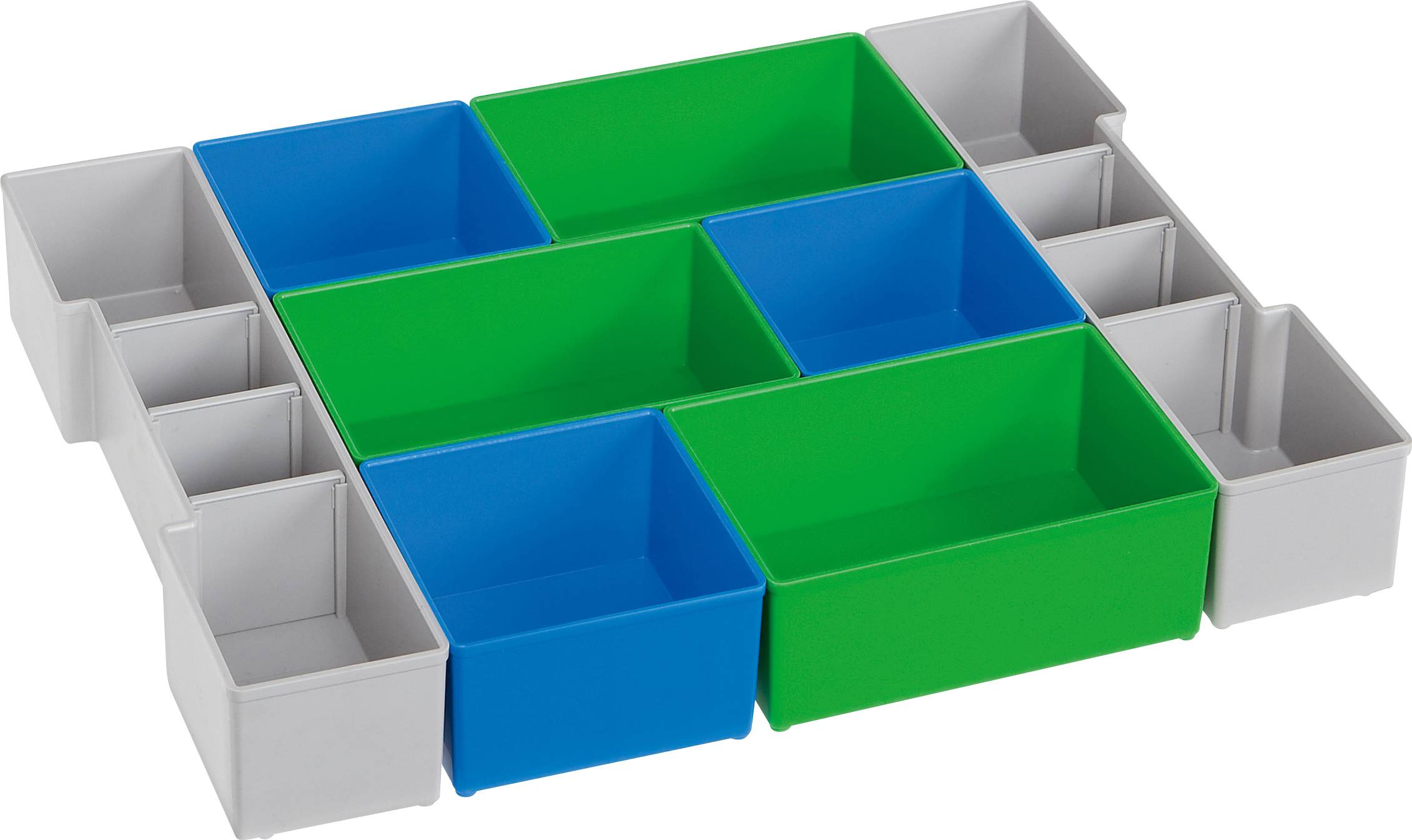Einteilungsset L-BOXX® CD3 LB 102 B378xT313xH65mm blau/grün/grau-0
