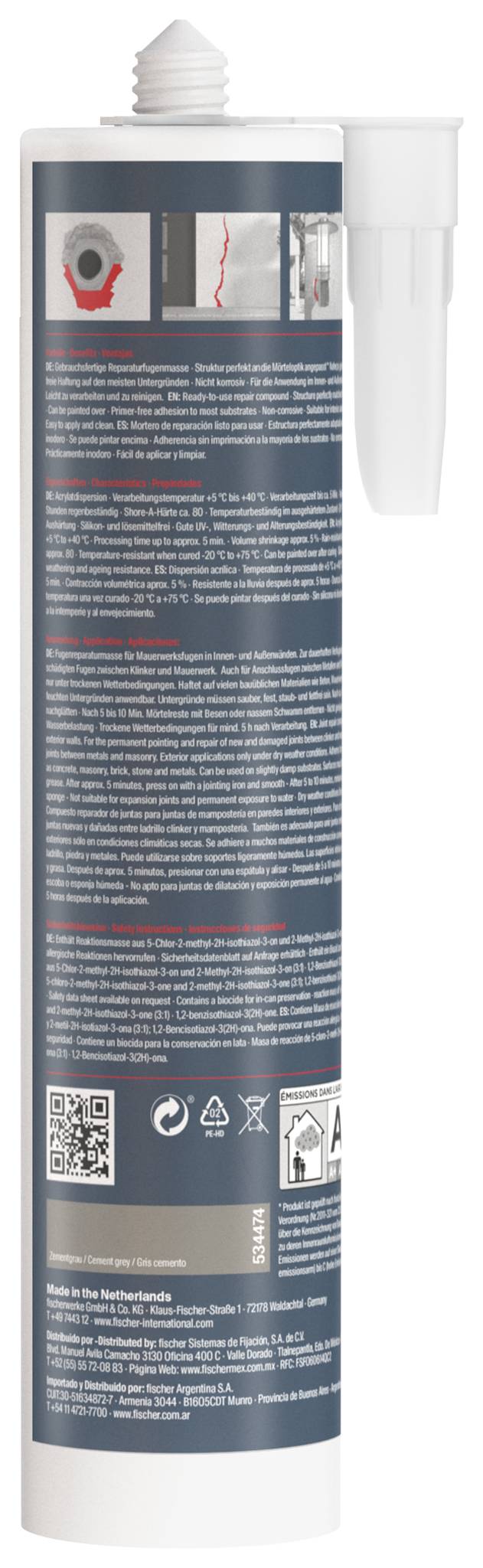 Fischer Reparatur-Mörtel DEC 310 ZGR 534474 310 ml-2