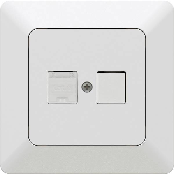 Modino Priamos  Einsatz Netzwerkdose Priamos Weiß 140905 1 St.
