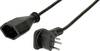 Max Hauri 162582 Strom Verlängerungskabel Schwarz 3 m H05VV-F 3G 1,0 mm²