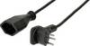 Max Hauri 162584 Strom Verlängerungskabel Schwarz 5 m H05VV-F 3G 1,0 mm²