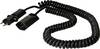 Max Hauri 138322 Strom Verlängerungskabel Schwarz 3.5 m H05VV-F 3G 1,0 mm² Spiralkabel