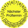 SafetyMarking 30.3725.24-29 Prüfplakette Nächster Prüftermin 2024-2029 Gelb-Schwarz Folie selbstklebend (Ø x L) 1.5 cm x 1.5 cm 1.5 cm 40 St.