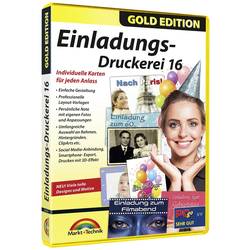 Image of Markt & Technik Einladung Druckerei 16 Gold Edition Vollversion, 1 Lizenz Windows Vorlagenpaket