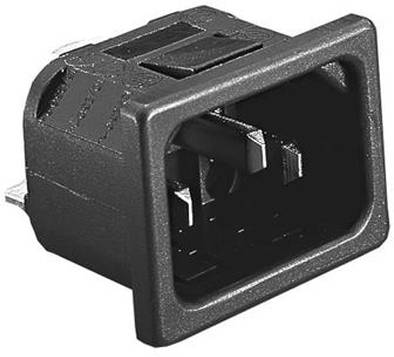 Kaltgeräteeinbaustecker C14 für Snap-In-Montage-0
