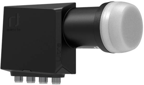 Inverto IDLT-QDL412-ULTRA-OPN Quad-LNB Teilnehmer-Anzahl: 4 Feedaufnahme: 40 mm mit Switch Schwarz