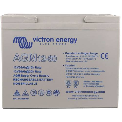 Thumbnail - Victron Energy Deep Cycle BAT412350084 Bleiakku 12 V 38 Ah Blei-Vlies (AGM) (B x H x T) 197 x 170 x 165 mm Zyklenfest