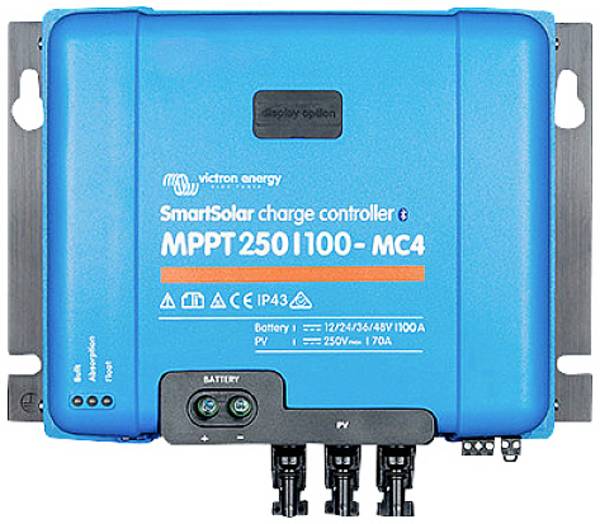 Victron Energy SmartSolar 250/100-MC4 VE. Can Laderegler MPPT 12 V, 24 V, 48 V 100 A