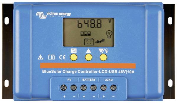 Victron Energy Blue-Solar PWM-LCD&USB Laderegler PWM 48 V 10 A