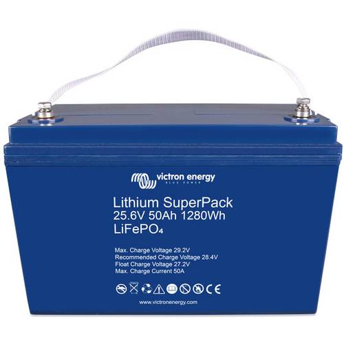Victron Energy SuperPack BAT524050705 Solarakku 25.6 V 50 Ah LiFePO 4 (B x H) 330 mm x 220 mm M6-Schraubanschluss