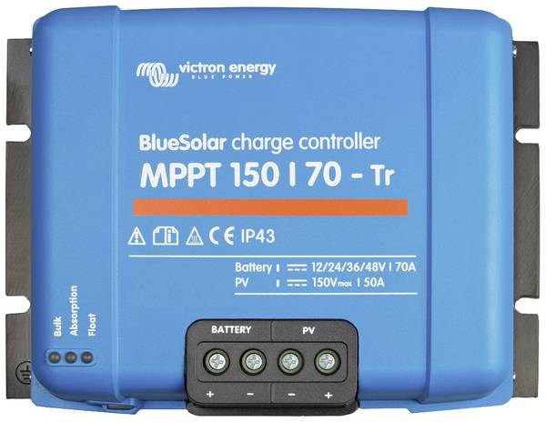 Victron Energy BlueSolar 250/70-Tr VE.Can Laderegler MPPT 12 V, 24 V, 48 V 70 A