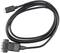 Schwarzes Datenkabel mit VGA-Stecker auf einer Seite und USB-Anschluss auf der anderen. Verwendet zum Anschließen von Geräten.