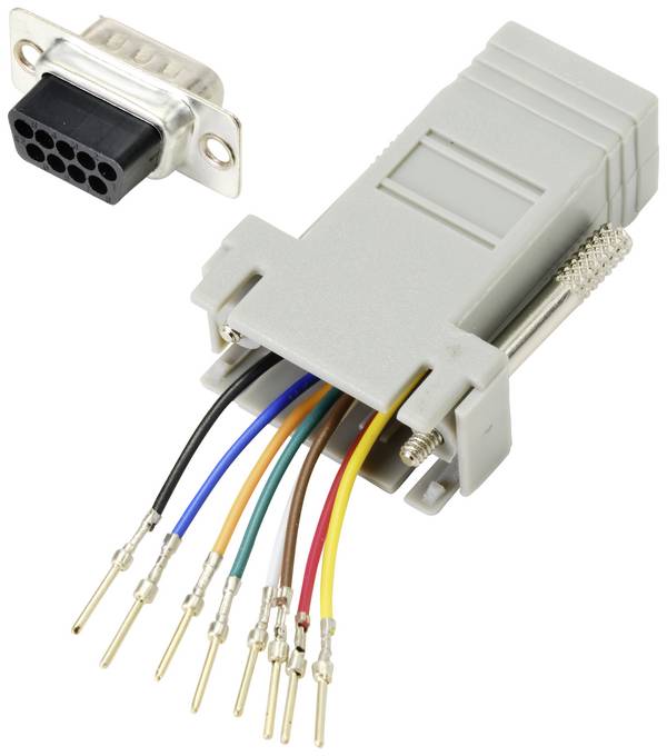 TRU COMPONENTS D-SUB Adapter D-SUB-Stecker 9pol. - RJ45-Buchse 1 St.