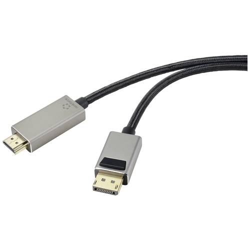 Renkforce DisplayPort / HDMI Verbindungskabel DisplayPort Stecker, HDMI-A Stecker 2.00 m Schwarz UHD 8K @ 60 Hz, UHD 4K ...