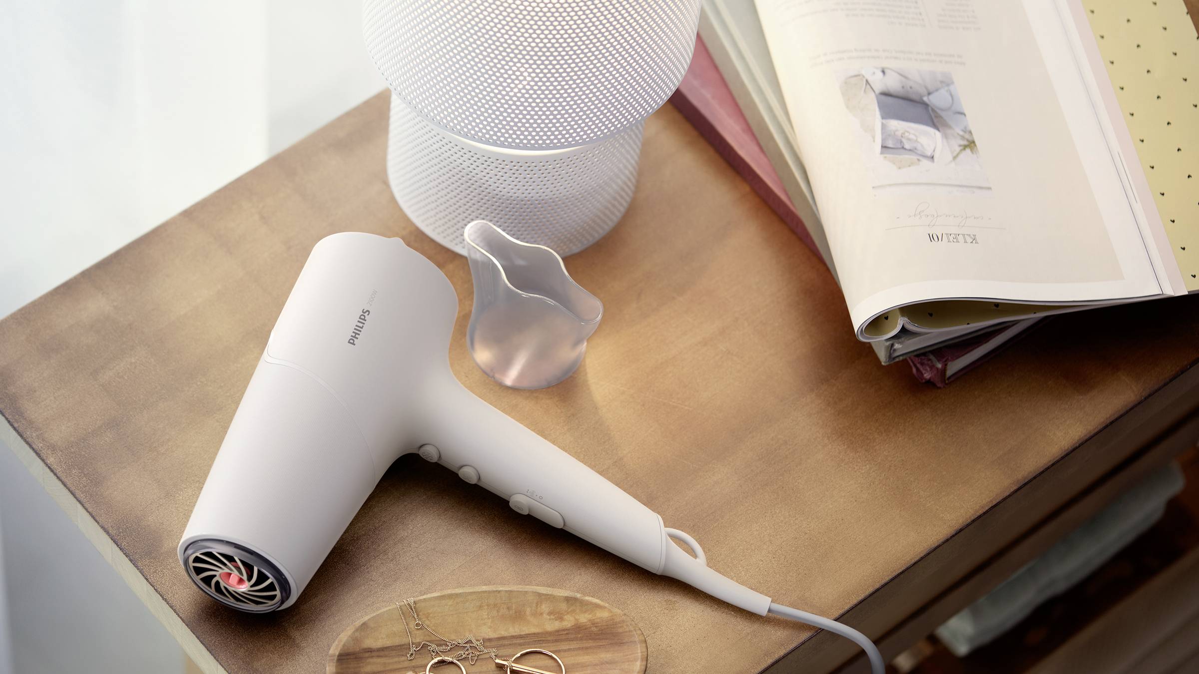 Philips White/metallic Hairdryer BHD501-5
