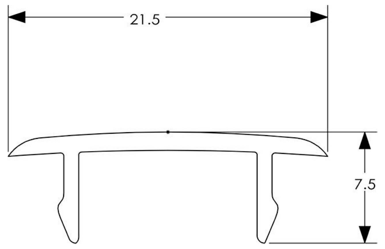Deko Light 710077 D Line Abdeckblende Einbaustromschiene Hochvolt-Schienensystem-Komponente Stromschiene 3phasig Weiß-1