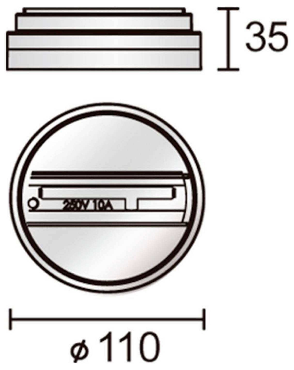 Deko Light 710046 D Line Aufbau-Adapter für Leuchten Hochvolt-Schienensystem-Komponente Stromschiene 3phasig Grau-5