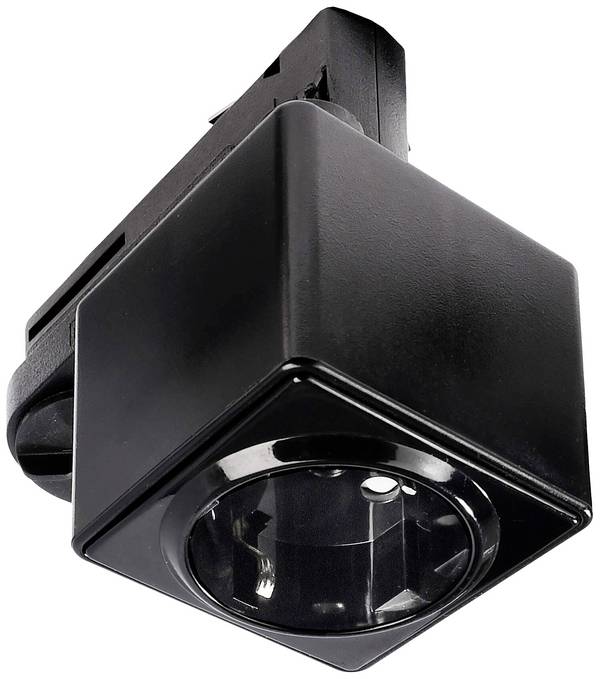 Deko Light 710026 D Line Steckdosenadapter Hochvolt-Schienensystem-Komponente  Stromschiene  3phasig Schwarz