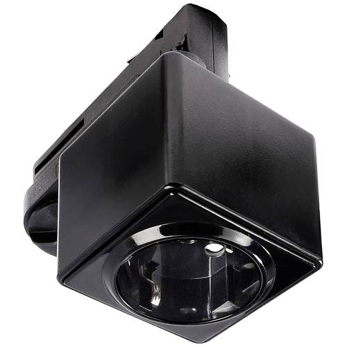Deko Light 710026 D Line Steckdosenadapter Hochvolt-Schienensystem-Komponente Stromschiene 3phasig Schwarz