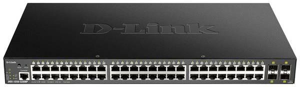 D-Link DGS-1250-52XMP Gigabit Switch PoE 52-Port Smart Managed PoE+ 4x 10G