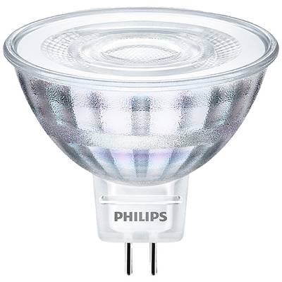 Eine LED-Glühbirne der Marke Philips mit GU5.3-Sockel, geeignet für energieeffiziente Beleuchtungslösungen.