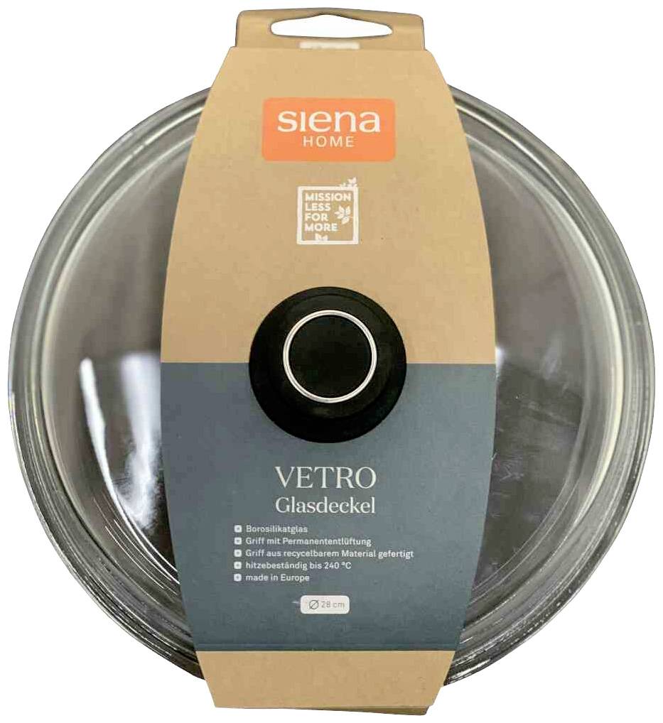 Siena HOME N01437 Glasdeckel VETRO, 24 cm Ø