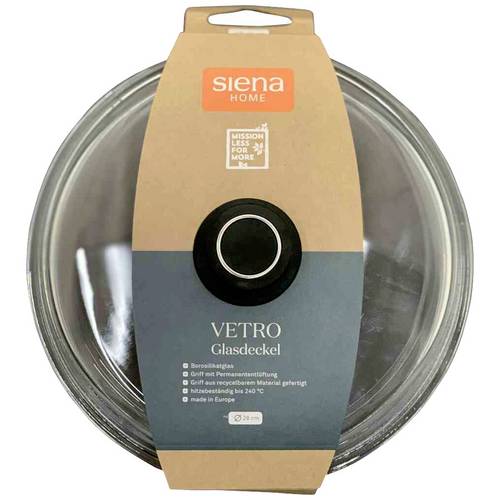 Siena HOME N01437 Glasdeckel VETRO, 24 cm Ø