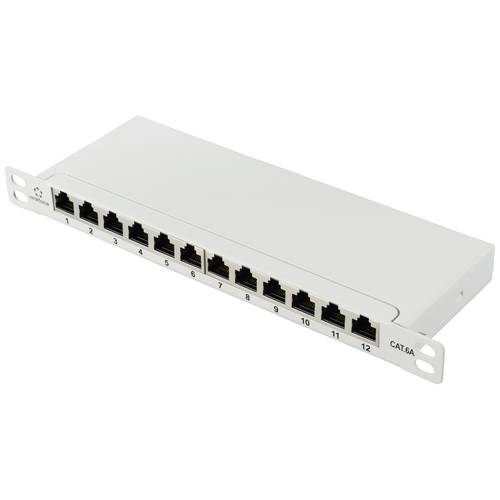 Thumbnail - Renkforce RF-4996628 12 Port Patch-Panel 254 mm (10) CAT 6a 0.5 HE Grau Bestückt