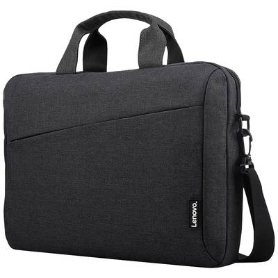 Schwarze Laptoptasche mit Tragegriff und Schulterriemen, von Lenovo, geeignet für den sicheren Transport von Laptops.