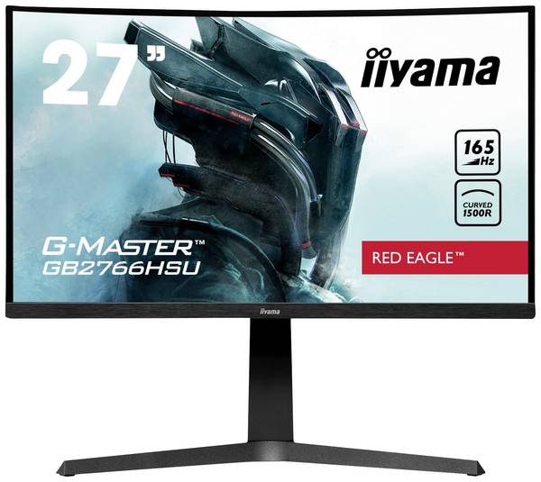Iiyama G-MASTER Red Eagle GB2766HSU-B1 Gaming Monitor  EEK E (A - G) 68.6 cm (27 Zoll) 1920 x 1080 Pixel 16:9 1 ms HDMI®, DisplayPort, USB-A (USB 2.0), Kopfhörer-Buchse VA LED