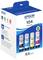 'Epson 104 Multipack' Tintenflaschenbox in Schwarz, Cyan, Gelb und Magenta. Geeignet für EcoTank-Drucker.