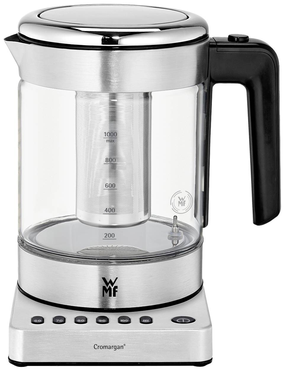 WMF KÜCHENminis Vario Wasserkocher Cromargan Fassungsvermögen: 1 l