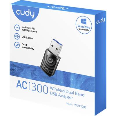 WU1300S - Kabellos - USB - WLAN - Wi-Fi 5 (802.11ac) - 867 Mbit/s - Schwarz-3
