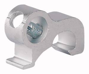 Metallklemme mit Schraube zur Befestigung, für mechanische Konstruktionen geeignet.