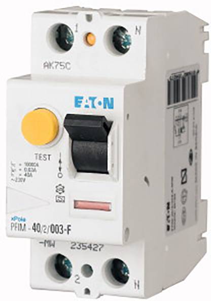 Ein automatischer Schutzschalter mit Testtaste, geeignet für den Einsatz in elektrischen Anlagen zum Schutz vor Überstrom und Fehlerstrom.